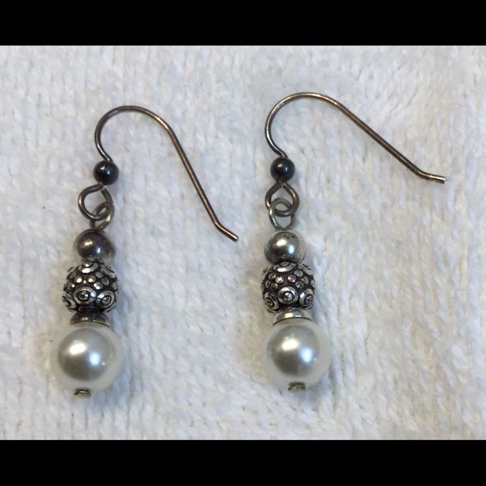 Brighton pearl drop earrings